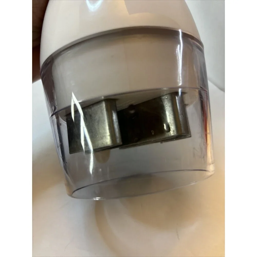KitchenAid White Manual Hand Food Chopper with Rubber Handle